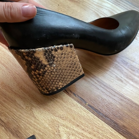 SOLD Dries Van Noten Black Snakeskin Pumps, sz 40 - Picture 3 of 8